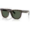 imageRayBan Rbr0502s Wayfarer Reverse Square SunglassesDark HavanaDark Green
