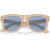 imageRayBan Rbr0502s Wayfarer Reverse Square SunglassesOpal BeigeHoneyLight Blue