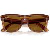 imageRayBan Rbr0502s Wayfarer Reverse Square SunglassesStriped HavanaPolarized Dark Brown