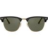 imageRayBan RB3016 Clubmaster Square SunglassesBlackG15 Green