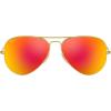 imageRayBan RB3025 Classic Polarized Aviator SunglassesMatte GoldPolarized Brown Mirror Red