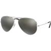 imageRayBan RB3025 Classic Polarized Aviator SunglassesSilverPolarized Grey Mirror Silver