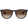 imageRayBan RB4171 Erika Round SunglassesMirror Blue on Light BrownBrown Gradient Dark Brown