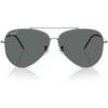imageRayBan Rbr0101s Aviator Reverse SunglassesGunmetalPolarized Dark Grey