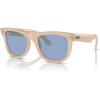imageRayBan Rbr0502s Wayfarer Reverse Square SunglassesOpal BeigeHoneyLight Blue