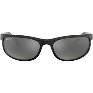 imageRayBan Mens RB2027 Predator 2 Rectangular SunglassesBlackPolarized Dark Grey