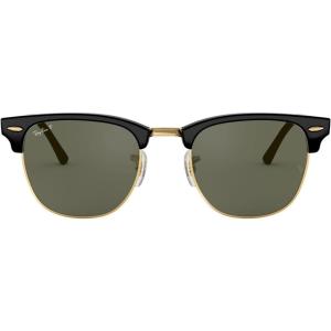 imageRayBan RB3016 Clubmaster Square SunglassesBlackG15 Green