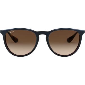 imageRayBan RB4171 Erika Round SunglassesMirror Blue on Light BrownBrown Gradient Dark Brown
