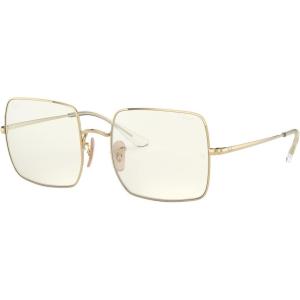 imageRayBan Womens Rb1971 Square Evolve Photochromic SunglassesGoldClear to Grey Photochromic