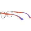 imageRayBan Kids RY1586 Square Prescription Eyeglass FramesTransparent GreenDemo Lens