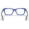 imageRayBan Kids Ry1536 Square Prescription Eyeglass FramesDark Grey on BlueDemo Lens