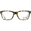 imageRayBan Kids Ry1536 Square Prescription Eyeglass FramesDark Havana on TransparentDemo Lens