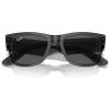 imageRayBan RB0840S Mega Wayfarer Square SunglassesTransparent BlackDark Grey