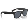 imageRayBan RB2132 New Wayfarer Square SunglassesRubber BlackBlue