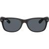 imageRayBan RB2132 New Wayfarer Square SunglassesRubber BlackBlue