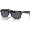 imageRayBan RB2132 New Wayfarer Square SunglassesRubber BlackBlue