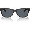 imageRayBan RB2132 New Wayfarer Square SunglassesRubber BlackBlue
