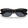 imageRayBan RB2132 New Wayfarer Square SunglassesRubber BlackBlue