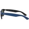 imageRayBan RB2132 New Wayfarer Square SunglassesRubber Blue on BlackG15 Green