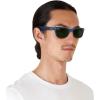 imageRayBan RB2132 New Wayfarer Square SunglassesRubber Blue on BlackG15 Green