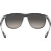 imageRayBan RB4147 Boyfriend Square SunglassesBlack on TransparentLight Grey Gradient Dark Grey