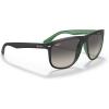 imageRayBan RB4147 Boyfriend Square SunglassesMatte Black on GreenGrey Gradient