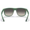 imageRayBan RB4147 Boyfriend Square SunglassesMatte Black on GreenGrey Gradient