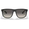 imageRayBan RB4147 Boyfriend Square SunglassesMatte Black on GreenGrey Gradient
