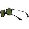 imageRayBan RB4171F Erika Low Bridge Fit Round SunglassesBlackPolarized Green