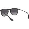 imageRayBan RB4171F Erika Low Bridge Fit Round SunglassesRubber BlackLight Grey Gradient Dark Grey