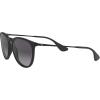 imageRayBan RB4171F Erika Low Bridge Fit Round SunglassesRubber BlackLight Grey Gradient Dark Grey