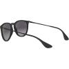 imageRayBan RB4171F Erika Low Bridge Fit Round SunglassesRubber BlackLight Grey Gradient Dark Grey