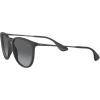 imageRayBan RB4171F Erika Low Bridge Fit Round SunglassesRubber BlackLight Grey Gradient Grey Polarized