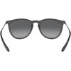 imageRayBan RB4171F Erika Low Bridge Fit Round SunglassesRubber BlackLight Grey Gradient Grey Polarized