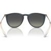 imageRayBan RB4171F Erika Low Bridge Fit Round SunglassesRubber BlueGrey Gradient