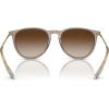 imageRayBan RB4171F Erika Low Bridge Fit Round SunglassesTransparent Light BrownBrown Gradient
