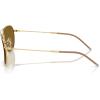 imageRayBan Rbr0102s Caravan Reverse Square SunglassesGoldPolarized Dark Brown
