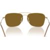 imageRayBan Rbr0102s Caravan Reverse Square SunglassesGoldPolarized Dark Brown