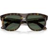 imageRayBan Rbr0501s Boyfriend Reverse Square SunglassesDark HavanaDark Green