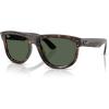 imageRayBan Rbr0501s Boyfriend Reverse Square SunglassesDark HavanaDark Green