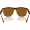 imageRayBan Rbr0501s Boyfriend Reverse Square SunglassesStriped HavanaPolarized Dark Brown