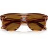 imageRayBan Rbr0501s Boyfriend Reverse Square SunglassesStriped HavanaPolarized Dark Brown