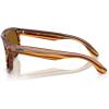 imageRayBan Rbr0501s Boyfriend Reverse Square SunglassesStriped HavanaPolarized Dark Brown