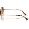 imageRayBan Womens RB1971 Square SunglassesRose GoldClear Gradient Brown