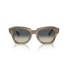 imageRayBan RB2186 State Street Square SunglassesStriped GreenGrey Gradient