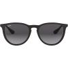 imageRayBan RB4171F Erika Low Bridge Fit Round SunglassesRubber BlackLight Grey Gradient Dark Grey