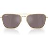 imageRayBan Rbr0102s Caravan Reverse Square SunglassesGoldPolarized Pink