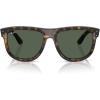 imageRayBan Rbr0501s Boyfriend Reverse Square SunglassesDark HavanaDark Green