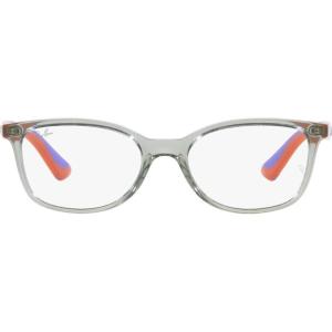 imageRayBan Kids RY1586 Square Prescription Eyeglass FramesTransparent GreenDemo Lens
