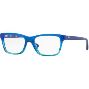 imageRayBan Kids Ry1536 Square Prescription Eyeglass FramesBlue Striped GradientDemo Lens